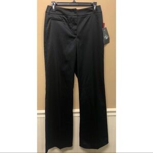 Lord & Taylor JS Collection Black Shiny Dress Pants Size 4 NWT